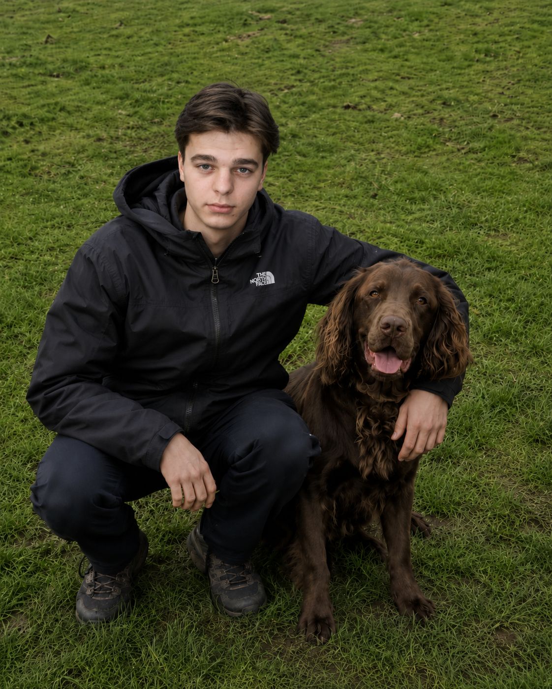 James from Kuruba Kennels with one of the dogs in Gartmore near Stirling