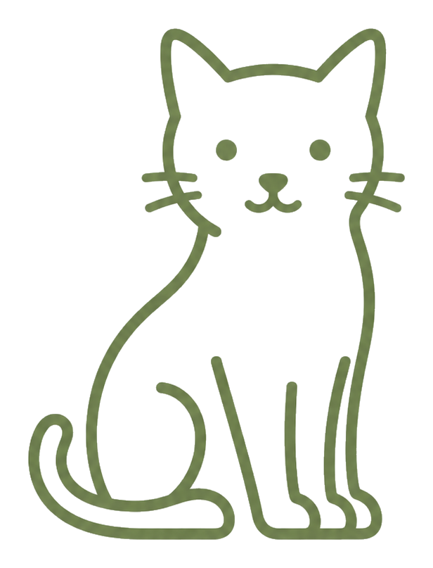 Cat boarding cattery icon